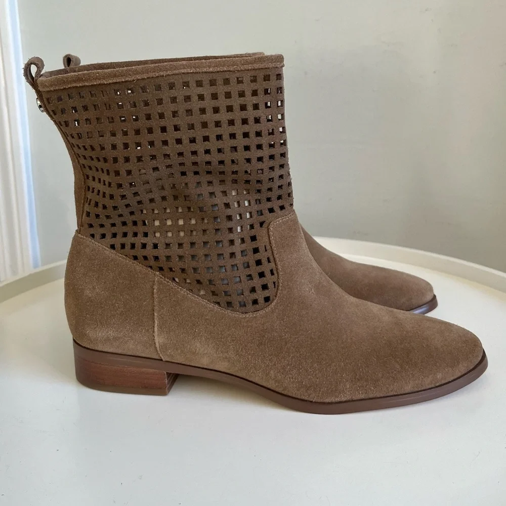 NEW Michael Kors Graham Perforated Shaft Ankle Boot